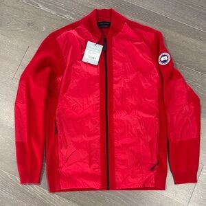 Canada Goose Red Men's Windbridge Full Zip Sweater